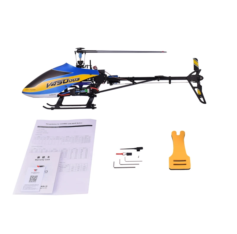 Walkera 450 New V450D03 6CH 3D Fly 6-Axis Stabilization System Single Blade Professional Remote Control Helicopter Aircraft 1
