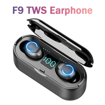 

F9 Touch Contro TWS 3000mAh Wireless Earphone Bluetooth V5.0 LED Display Noise Reduction Sport Headsets Stereo Earphone