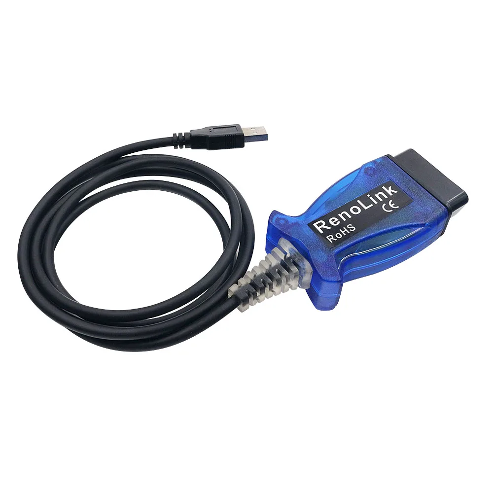 Renolink OBD2 для Renault ECU программист V1.52 Renolink авто ключ Программирование инструмент для установки подушки безопасности Renolink диагностический кабель USB