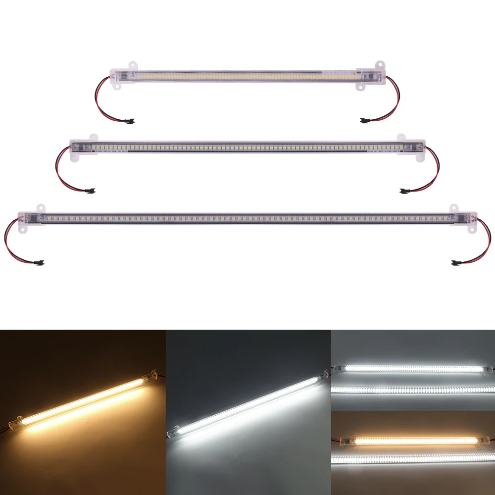 10 шт. светодиодный свет полосы алюминиевый профиль AC220v 2835 8 Вт 50 см 72 светодиодный s Прозрачная крышка люминесцентные лампы СВЕТОДИОДНЫЕ шкафы кухонный свет