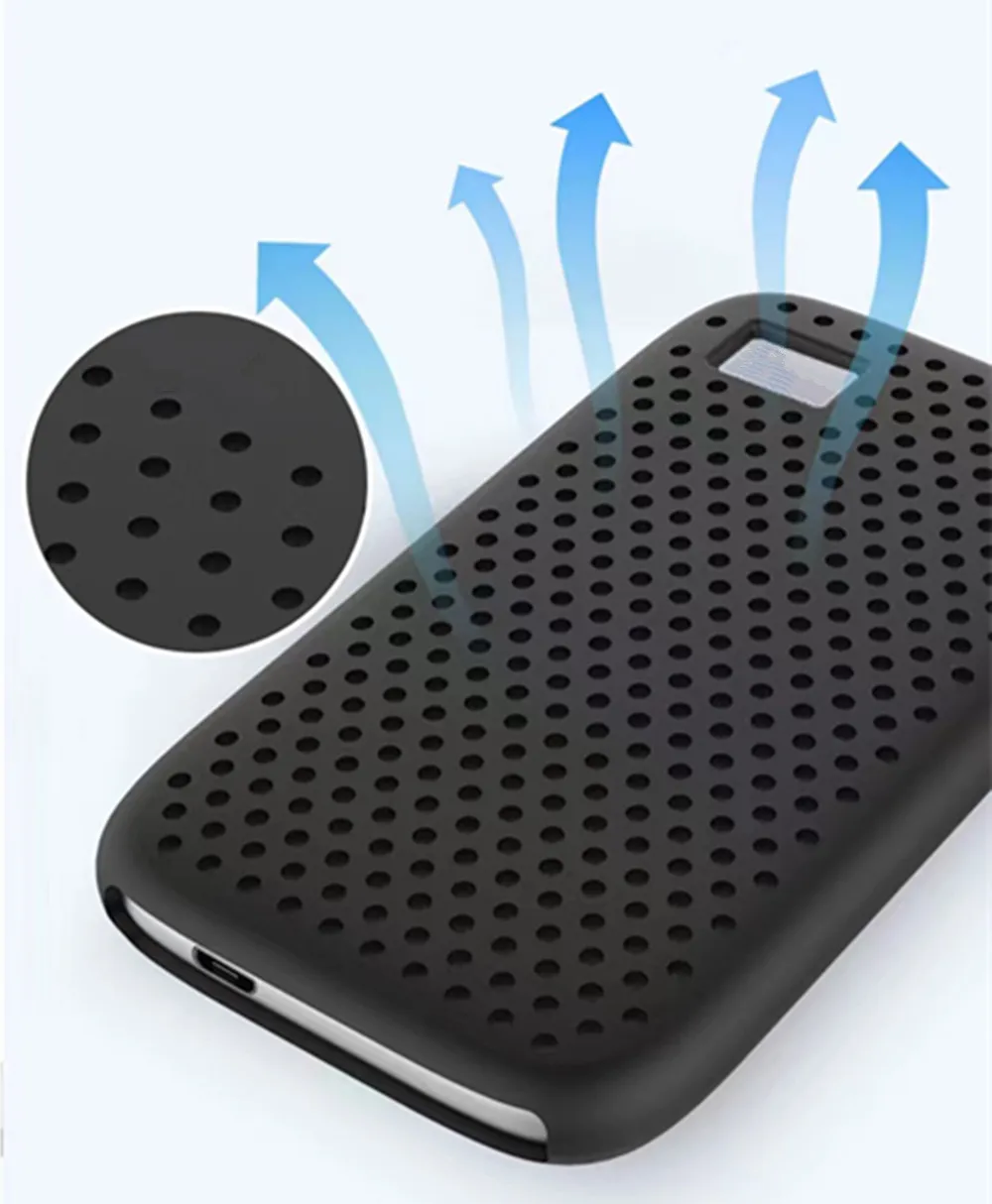 Portable SSD Hard Disk Case Soft Silicone Cover Protect Sleeve Skin PSSD Case for WD My Passport Portable SSD Hard Drive 500G/1T/2T/4T