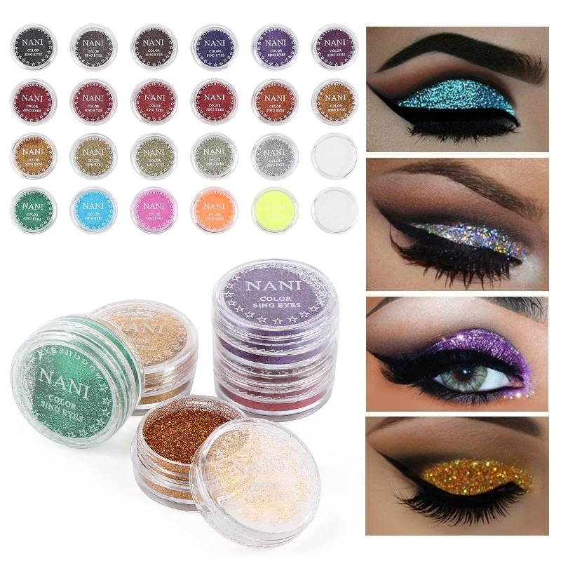 Shiny Eye Shadow 24color Multicolor Matte Makeup Loose Powder Flexible Long-lasting Glitter Eye Shadow Pearl Powder TSLM2