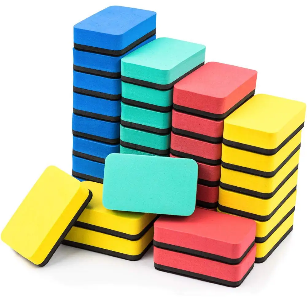 10 Pack Magnetic Whiteboard Brush Dry Eraser For Classroom Home Office