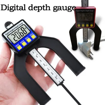 

DIDIHOU Digital Depth Gauge LCD Height Gauges Calipers With Magnetic Feet For Router Tables Woodworking Measuring Tools