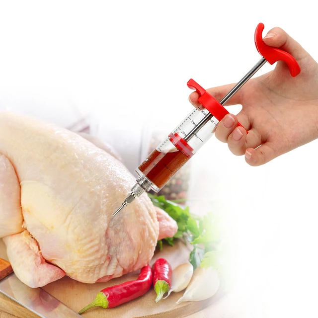 Marinade Injector Syringe Cooking Meat  Homemade Turkey Injector Marinade  - Marinade - Aliexpress