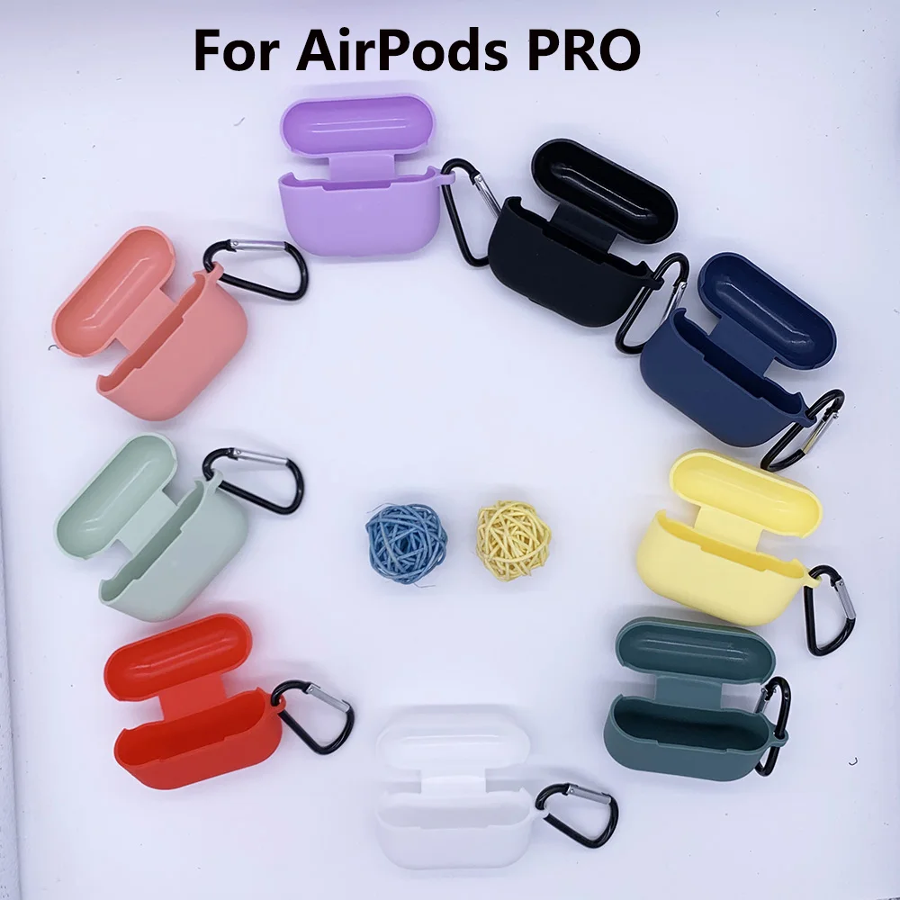 Силиконовый чехол airpods 1/2/pro с брелком для Apple airpods чехол 1/2/airpods pro Чехол защитный чехол