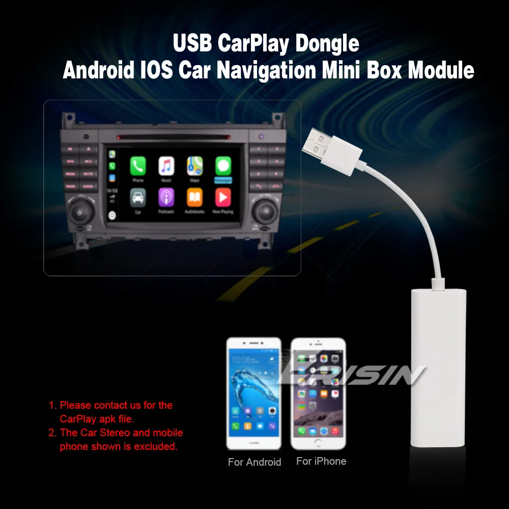 ES222 Android Авто/iPhone CarPlay USB ключ адаптер порт для Авторадио Sat Nav iPhone телефон|Кабели