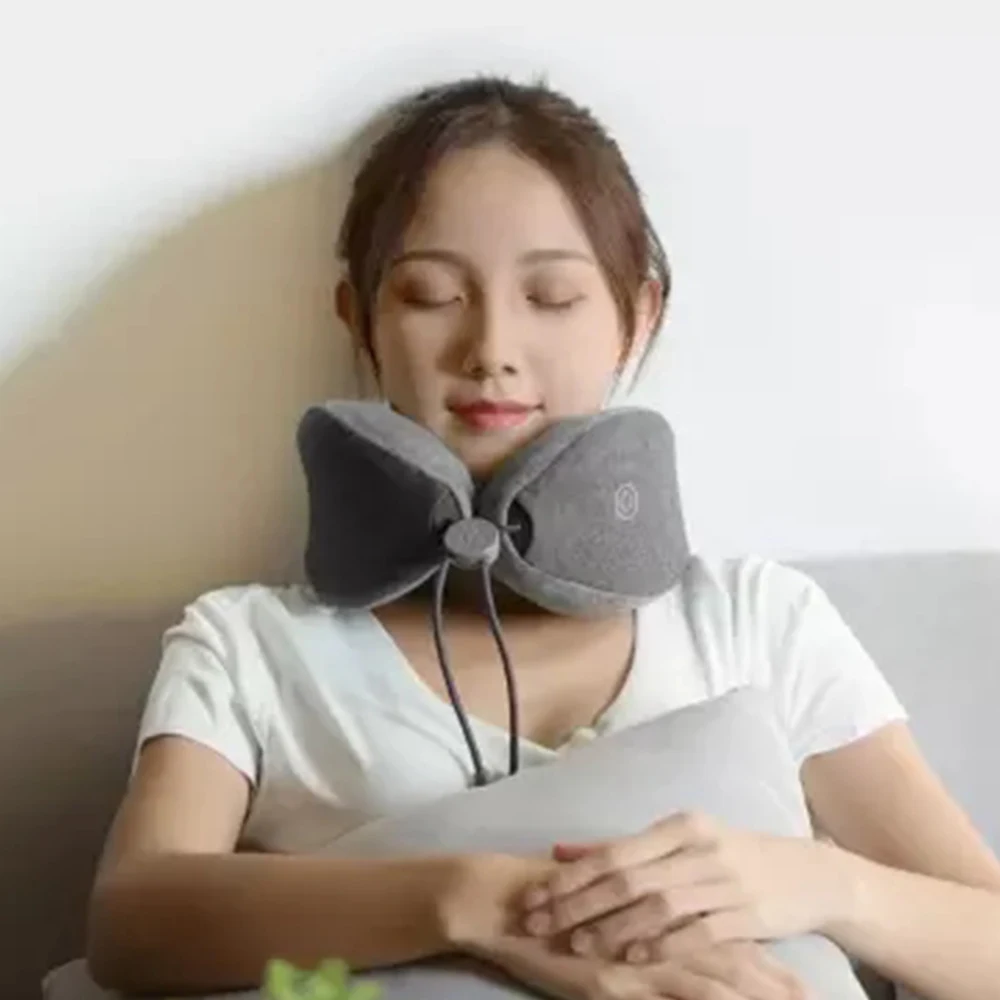 Оригинальная XiaoMi подушка для шеи, для терапии шеи, для офиса, для путешествий, подушка для расслабления мышц, сна, Новинка