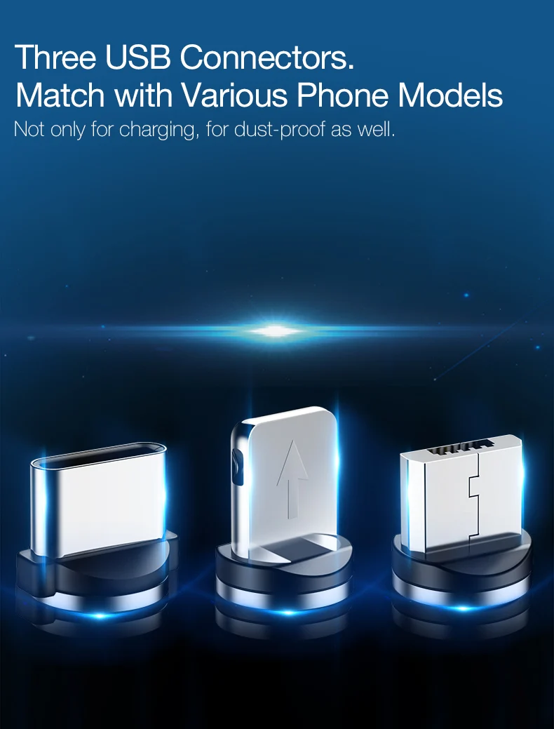 Cafele Магнитный Micro USB кабель для iPhone samsung type-C кабели для мобильных телефонов QC3.0 зарядка Магнитный зарядный адаптер