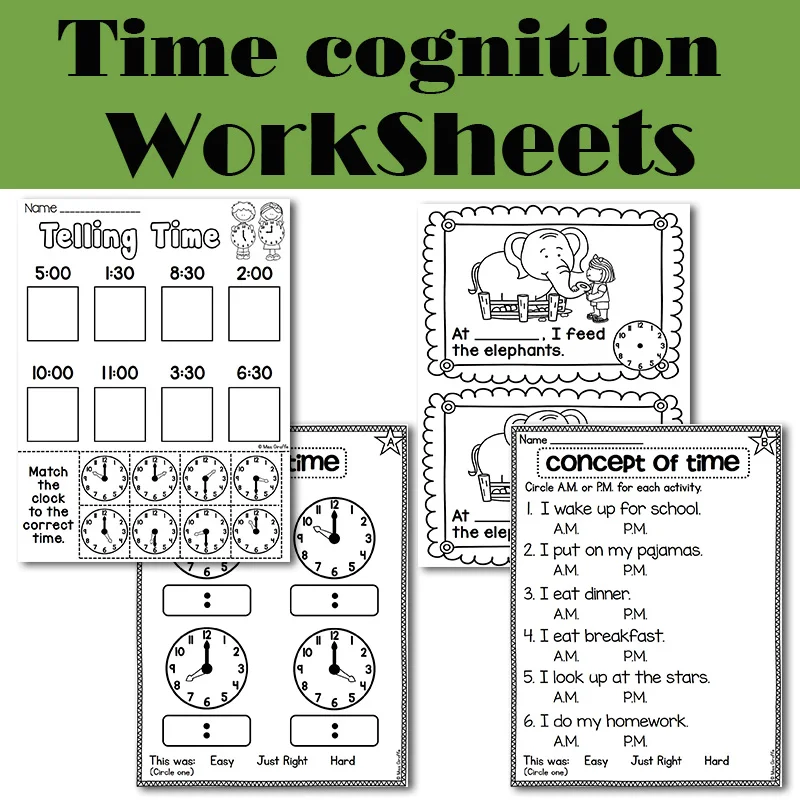 time cognitive reading exercise paper practice preschool learning english homework workbook for kids worksheets toy for children aliexpress