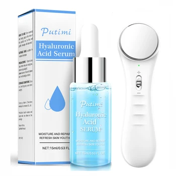 

Anti-Aging Anti Wrinkle Face Cream Hyaluronic Acid Moisturizer Green Tea Face Serum Essence Vibration Face Massage Skin Care