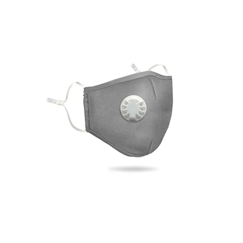 grey 01 PM2.5 анти-хлопковая Дымчатая Маска дыхательный клапан Анти-пыль рот маска фильтр с активированным углем респиратор рот Муфельная маска лицо - Цвет: grey 01