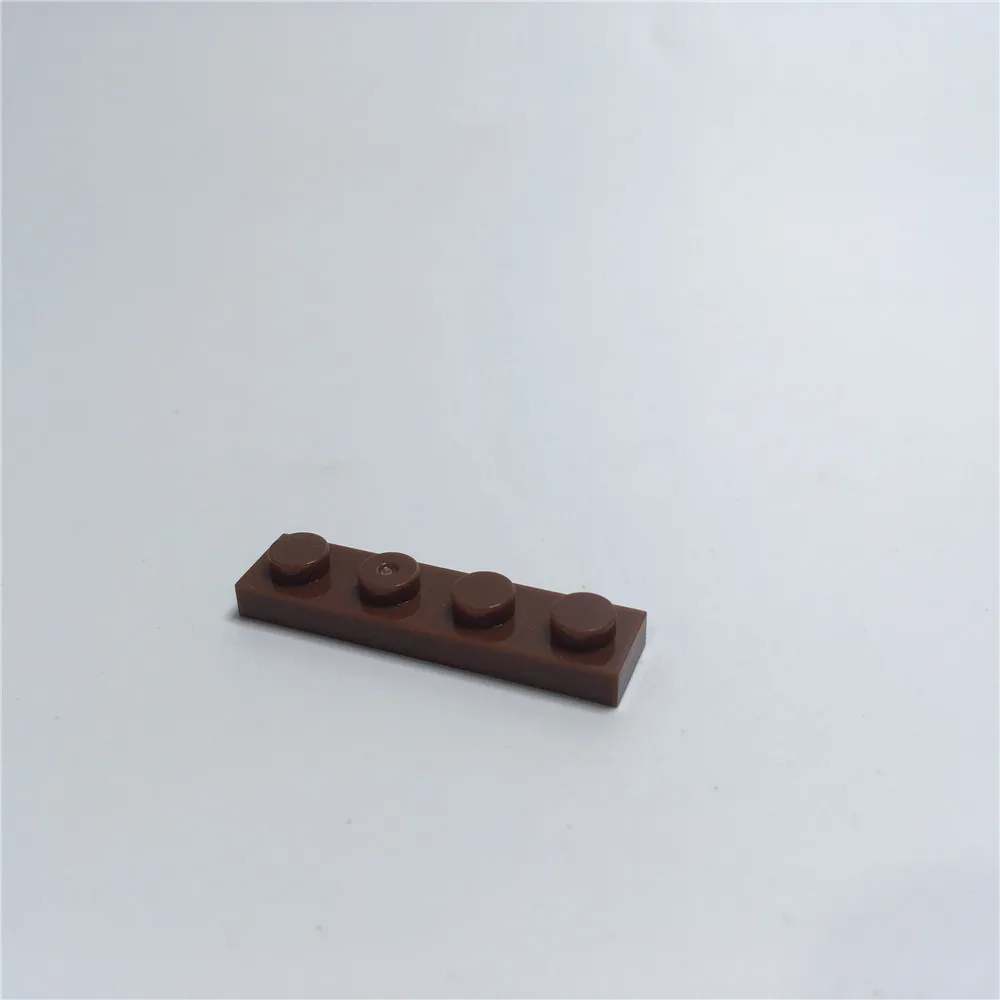 100 г/пакет 1X4 низкая пластина, тонкий кусочек, мелкие частицы, блок пластиковых игрушек оптом аксессуары - Цвет: Шоколад