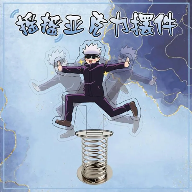 Anime Jujutsu Kaisen Bagde Gojo Satoru Funny Shake Standing Sign