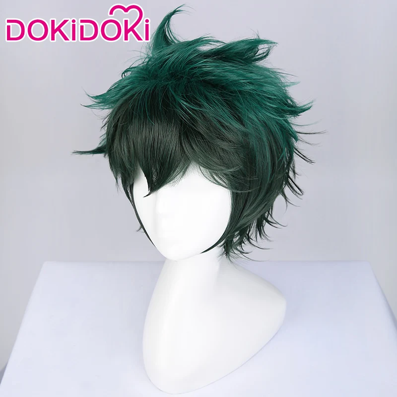 

DokiDoki Anime Cosplay Wig My Hero Academia Cosplay Wig Midoriya Izuku Wig Deku Short Green Hair Boku No Hero Academia