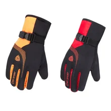 Зимние флисовые теплые зимние перчатки с сенсорным экраном, ветрозащитные лыжные перчатки мотоциклетные перчатки для мужчин и женщин