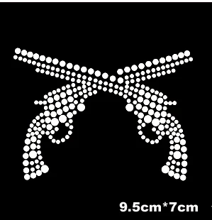 

20 pc/lot DIY flash two guns hotfix rhinestones, heat transfer design iron on motifs,rhinestone for garment,T-shirt.bag,shoes