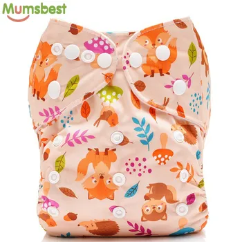 

Newest Washable Baby Cloth Diaper pocket Waterproof Cartoon Owl Baby Diapers Reusable Cloth Nappy Suit 0-2years 3-15kg