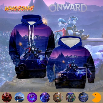 

WHOSONG 3D Hoodies Highly anticipated cartoon Movie Onward Magic World Kids Men sweatshirt long sleeve special clothes Hoodie