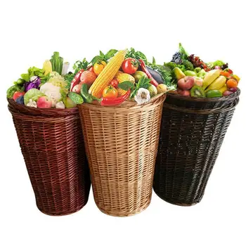 

Willow And Willow Binding Baskets Fruit Baskets Supermarket Fruit And Vegetable Display Baskets Exquisite Display Baskets Bamboo