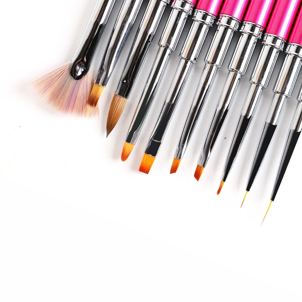 BQAN Rose Red Nail Art Brush UV Gel Brush Draw Tips Drawing Liner Painting Acrylic Brush For Manicure Nail Art Brush Decorations 4
