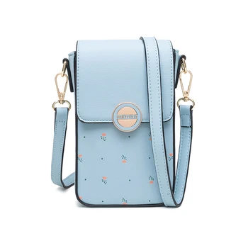 

Fashion 6.1inch Cellphone Bag Ladies Multi-function Small Floral Women Mobile Wallet Messenger Shoulder Daily Use Card Holde Bag