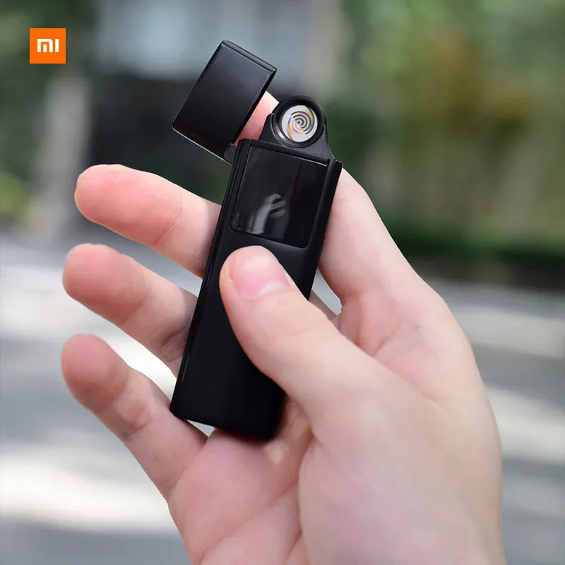 

Original New Xiaomi Beebest Ultra-thin Charging Lighter USB Charging Touch Sensing Switch Double-sided Lighter Men Gift