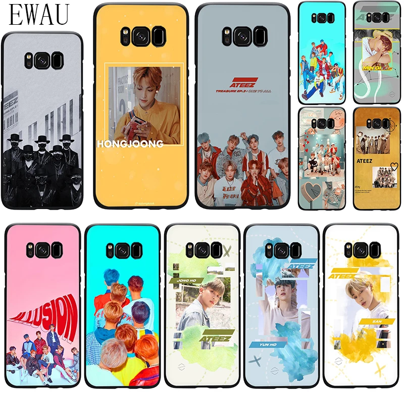 EWAU ATEEZ HongJoong SeongHWA силиконовый чехол для мобильного телефона Samsung S6 S7 край S8 S9 S10