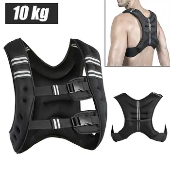 

10KG Running Weight Jacket Weighted Vest Boxing Sanda Training fitness men women tracker equipmen Overseas warehouse shipping