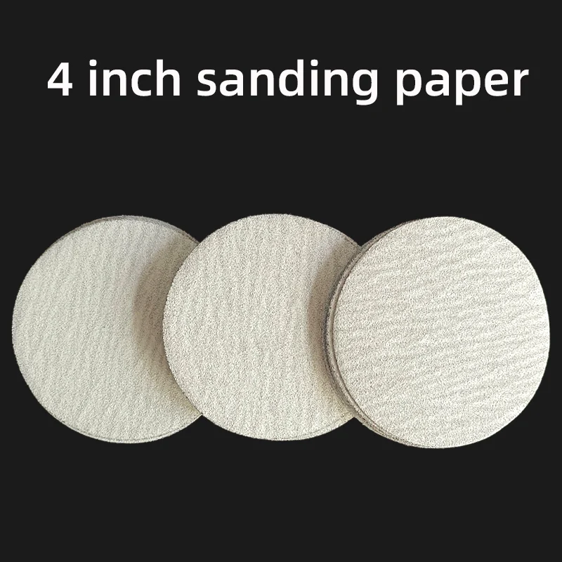 

ATPRO 100Pcs 4Inch 100MM Round Sandpaper Disk Sand Sheets Grit 80 120 180 240 320 Hook Sanding Disc Sander Grits Dry Grinding