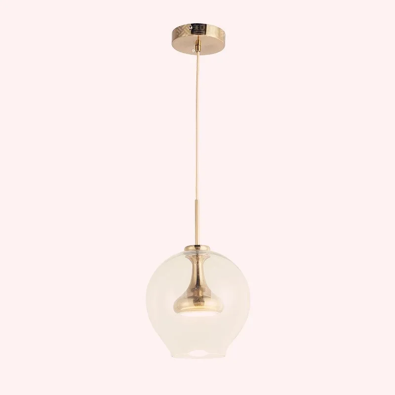 Post-Modern Creative Restaurant Glass Chandelier Bedroom Study Bedside Simple LED Nordic Style | Лампы и освещение