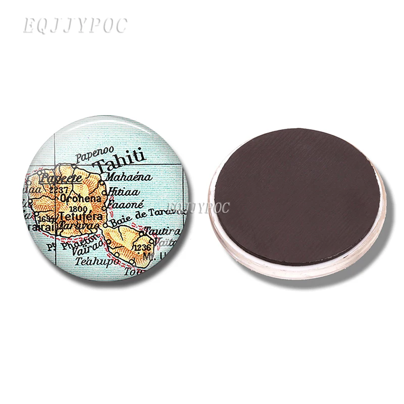 PACK OF 3 Магнит на холодильник Arizona Idaho Colorado Tahiti Австралия Перт Дания карта 30 мм магниты на холодильник наклейки на холодильник домашний декор - Цвет: PACK OF 3