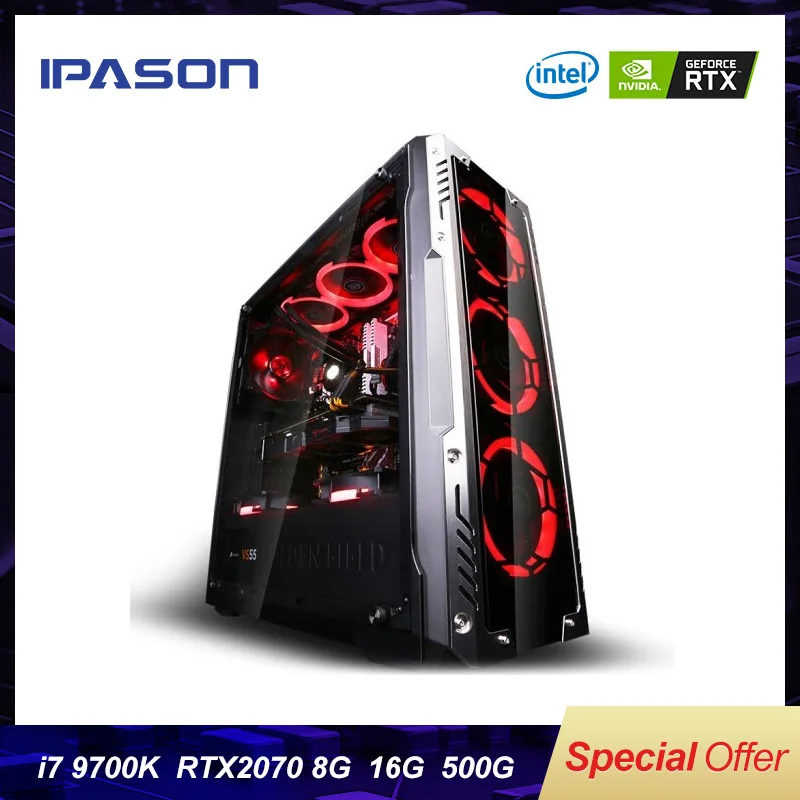 #Special Offers 9th Gen 6-Core Intel i7 8700k/9700K IPASON Gaming PC DDR4 3000 16G RAM/Dedicated Card RTX2070 8G/500G m.2 SSD/2T HDD Desktop #Special Offers 9th Gen 6-Core Intel i7 8700k/9700K IPASON Gaming PC DDR4 3000 16G RAM/Dedicated Card RTX2070 8G/500G m.2 SSD/2T HDD Desktop