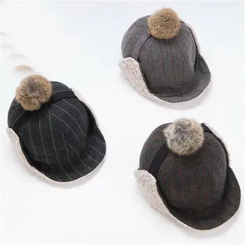 

2020 Toddler Baby Boys Kids Hat Winter Warm Soft Fur Fleece Cute Earflap Beanie Cap Outfits 1-10Years