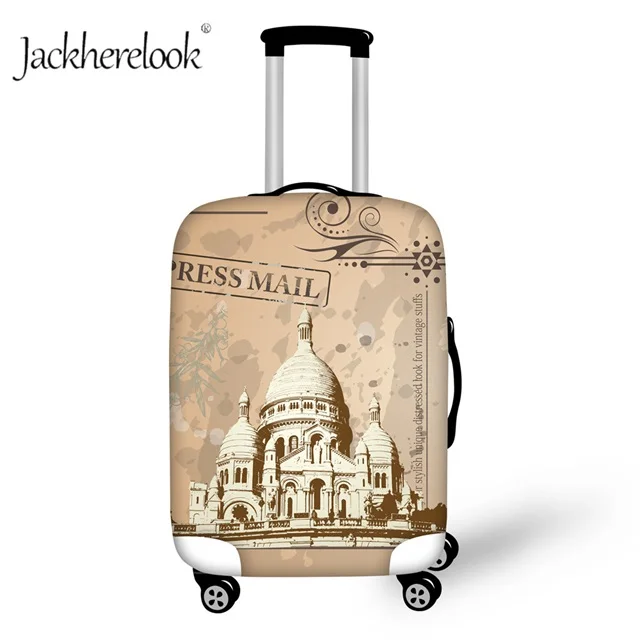 CC1644 Jackhereook Нью-Йоркский замок печати чехол для багажа утолщаются путешествия Пыленепроницаемый Чехол для 18-32 дюймов чемодан, багаж Ретро Чехол - Цвет: CC1644