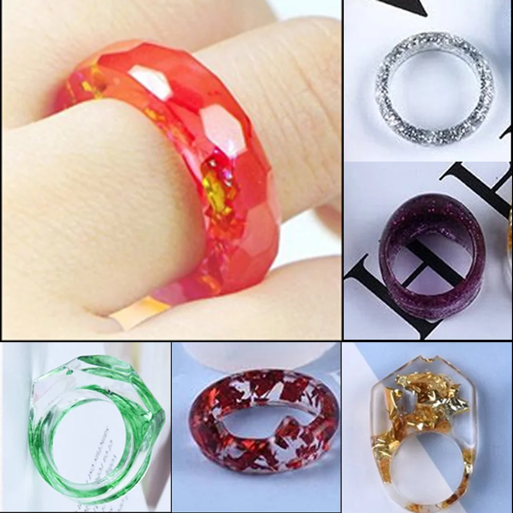 Silicone Ring Mold Making Resin Casting Jewelry Rings Mould DIY Hand Craft  Tool