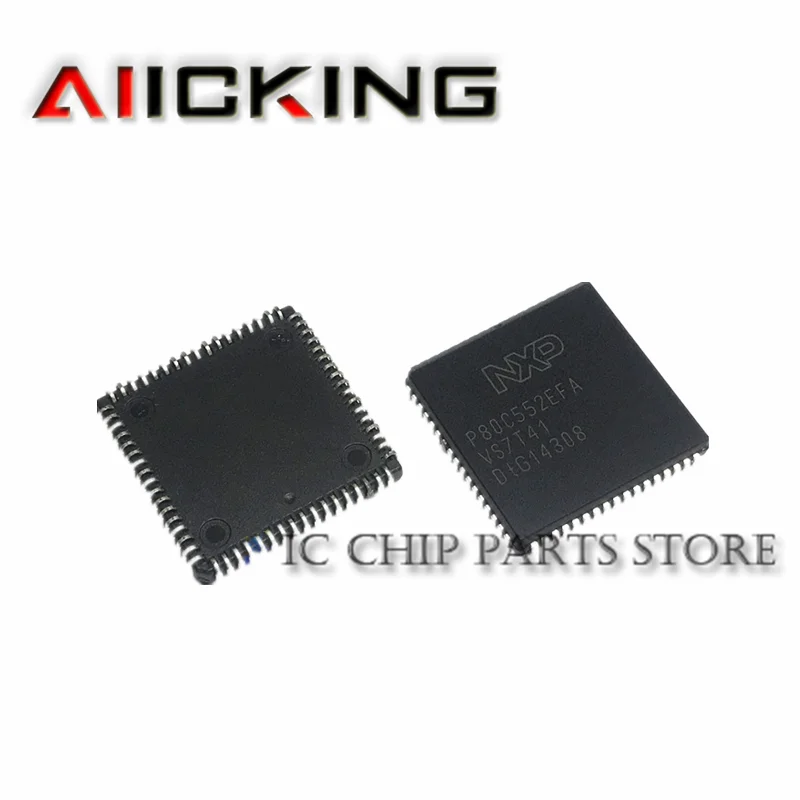 P80C552EFA 2pcs/lot P80C552EFA P80C552 PLCC IN STOCK IC MCU 8BIT ROMLESS 68PLCC ic mcu 8bit 8kb flash 16qfn cy8c20234 12lkxi