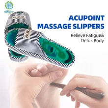 Новое поступление, медицинская обувь, сандалии, рефлекторный массаж, Рефлексология, акупунктурные тапочки для ног, массаж, стимулирует кровообращение, облегчение боли