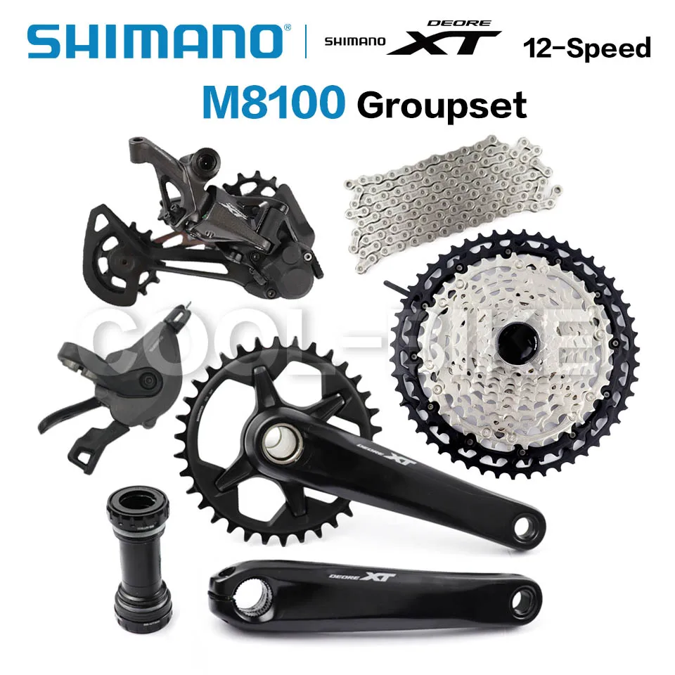 SHIMANO DEORE XT 12 Speed M8100 Groupset 32T 34T 170 175 кривошипный горный велосипед 1x12 Скоростей 10 51T