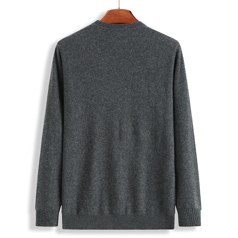 Размер 8XL 7XL 6XL Новинка Осень шерстяной мужской свитер деловые мужские трикотажные свитера с принтом высокое качество Свободный пуловер для мужчин
