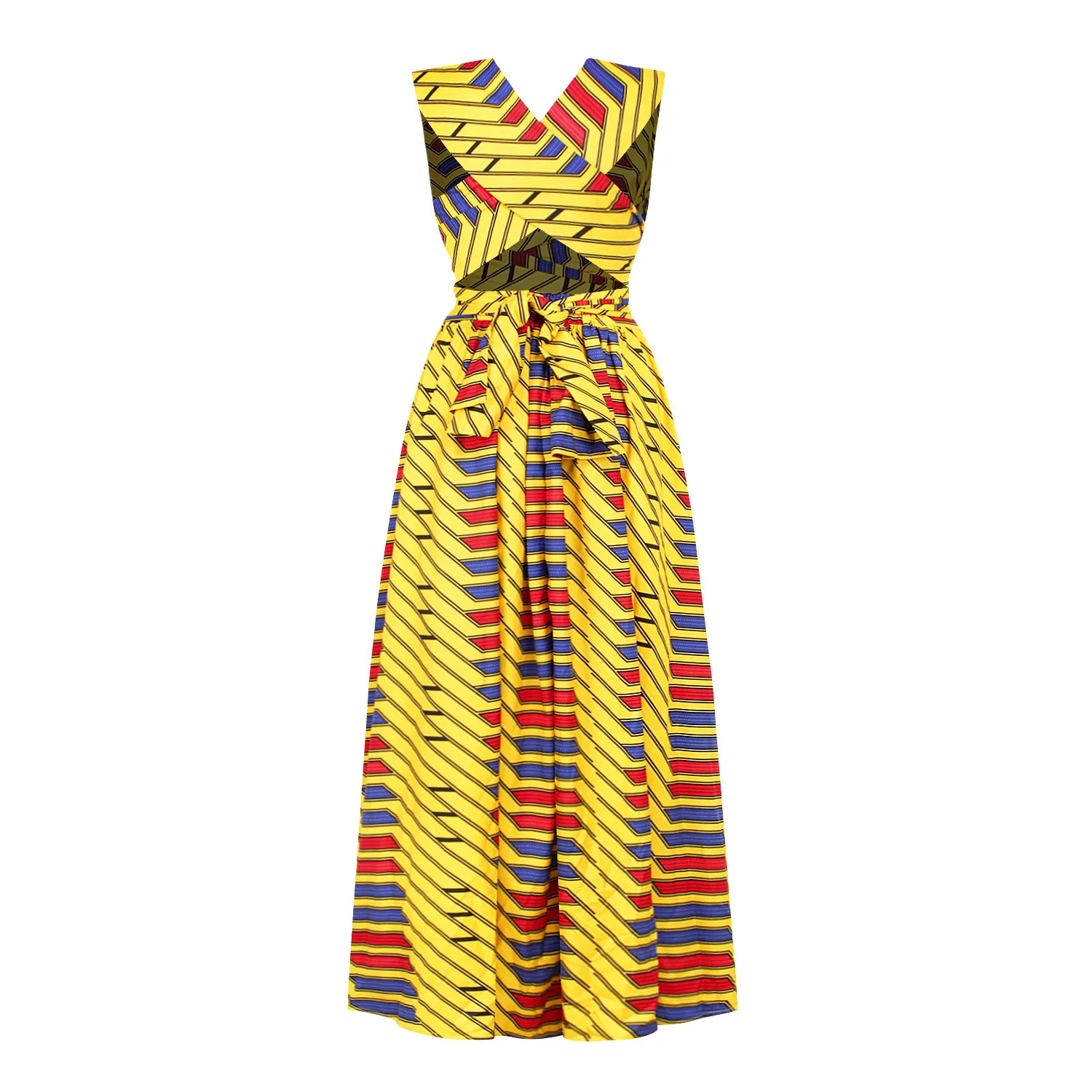 Longue robe africaine wax pour femmes 217