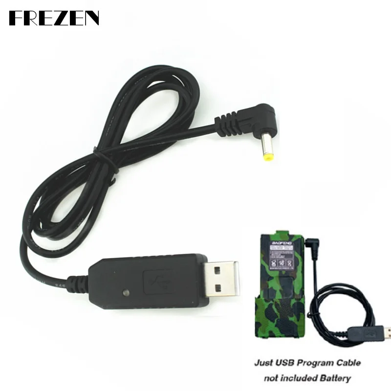 Автомобильный USB-кабель для зарядки аккумуляторов Baofeng UV-5R 3800 расширенная батарея