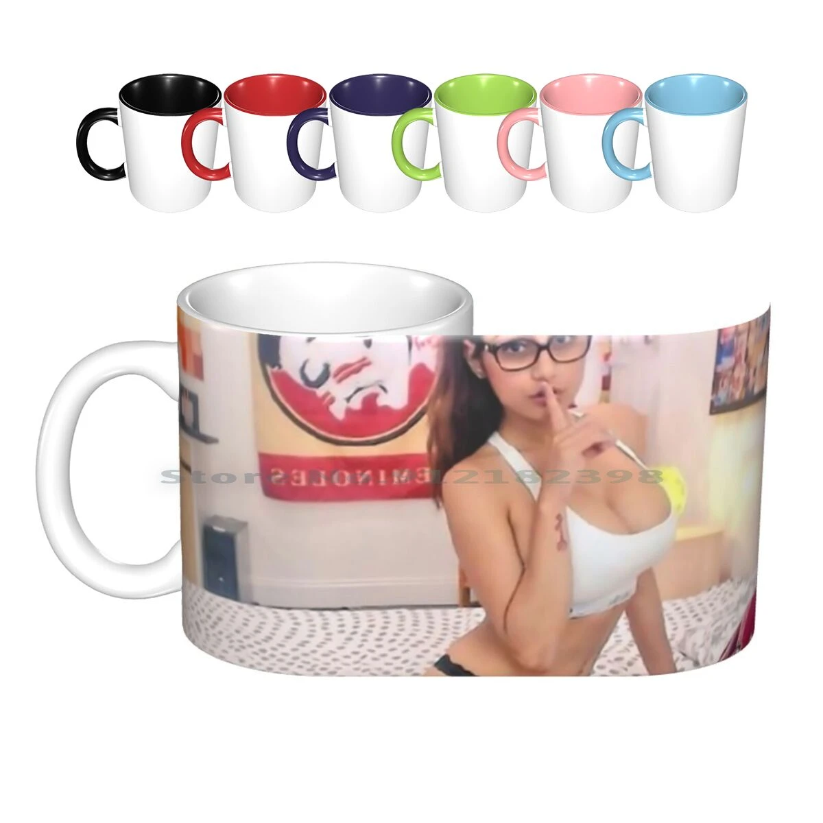 Big Tits At School - Mia Khalifa Classic Photo Ceramic Mugs Coffee Cups Milk Tea Mug Schoolbag  Mia Pictures Big Tits Arab Muslim Hit Or Miss Tok|Mugs| - AliExpress