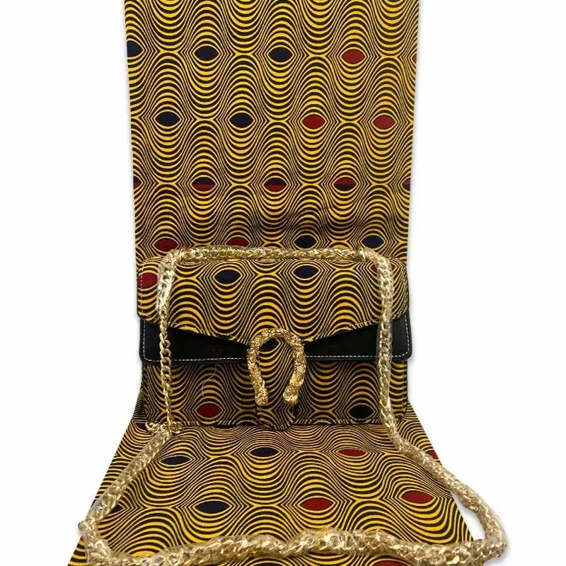 Newest African Tradition 6yards Ankara Wax Prints Fabric match african wax bag sets red TREE design Handmade Sewing Handbag | Дом и сад