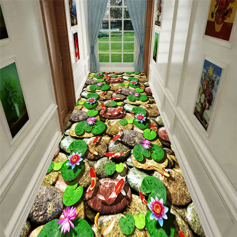 Креативный дверной коврик растительный Ковер 3D печать коврики для прихожей спальни гостиной чайный стол коврики кухня ванная комната противоскользящие маты CF