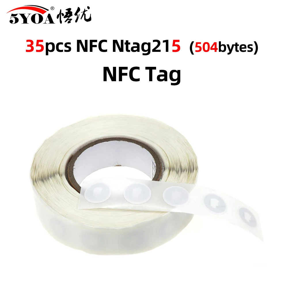 electric mortise lock 80/35/25/18pcs NFC Label 25mm NFC Stickers Protocol 13.56MHz ISO14443A Universal RFID Tags NFC Phones NFC Tag Badges linear access control keypads Access Control Systems