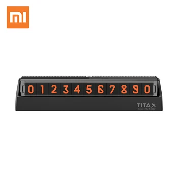 

Original xiaomi mijia Bcase TITA X Share To Bcase Flip Type Car Temperary Parking Phone Number Card Plate Mini Center console