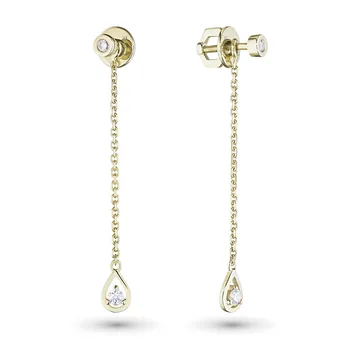 

Yellow gold pouches with diamonds