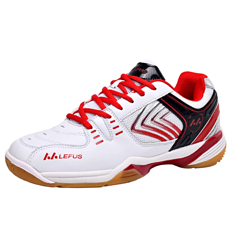 Мужская обувь для волейбола; нескользящая спортивная обувь на шнуровке; повседневная обувь; мужские кроссовки - Цвет: white red