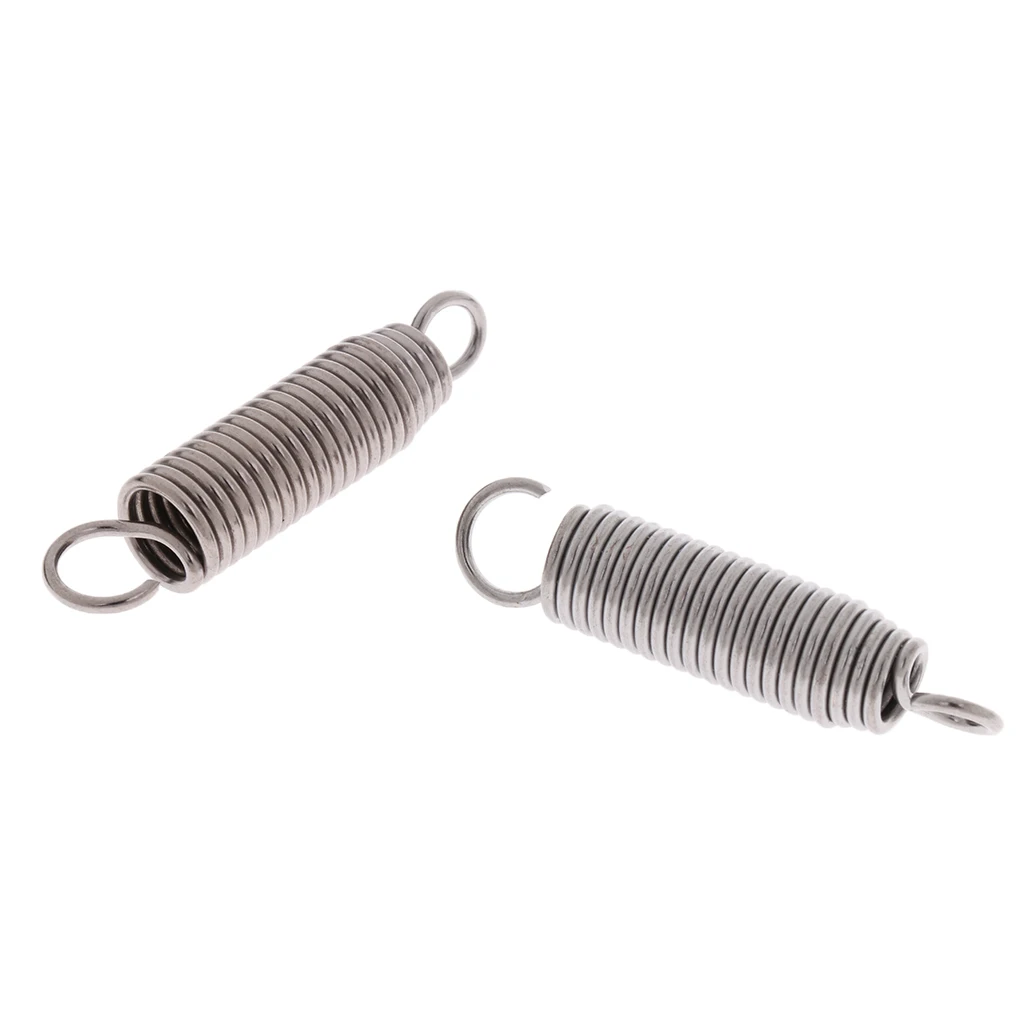 2PCS Steel Drum Pedal Hammer Mallet Springs Drum Accessory Silver/Black 55mm